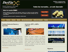 Tablet Screenshot of derfin.com